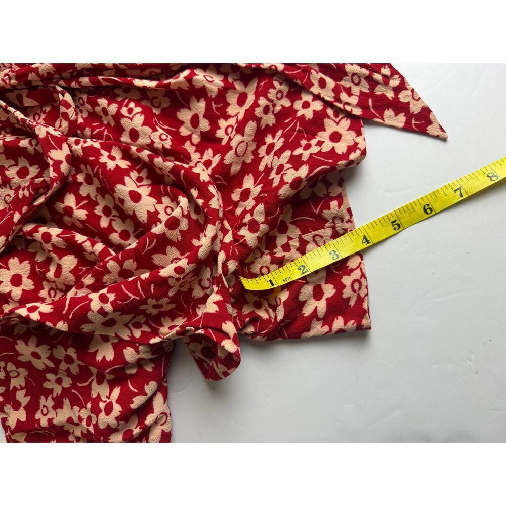 Madewell Wrap-Front Romper in Mini Daisy - Size 10 - Picture 6 of 11